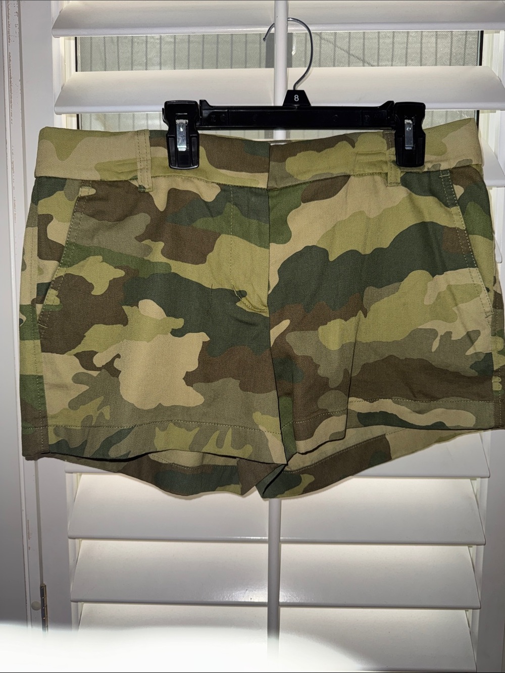 Women’s Camo Utility Shorts - Olive Green